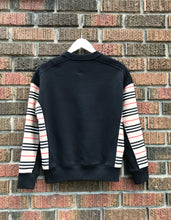 Load image into Gallery viewer, BURBERRY Stripe Panelled Sweatshirt
