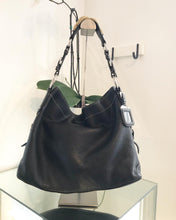 Load image into Gallery viewer, PRADA Black Leather Slouchy Shoulder Bag
