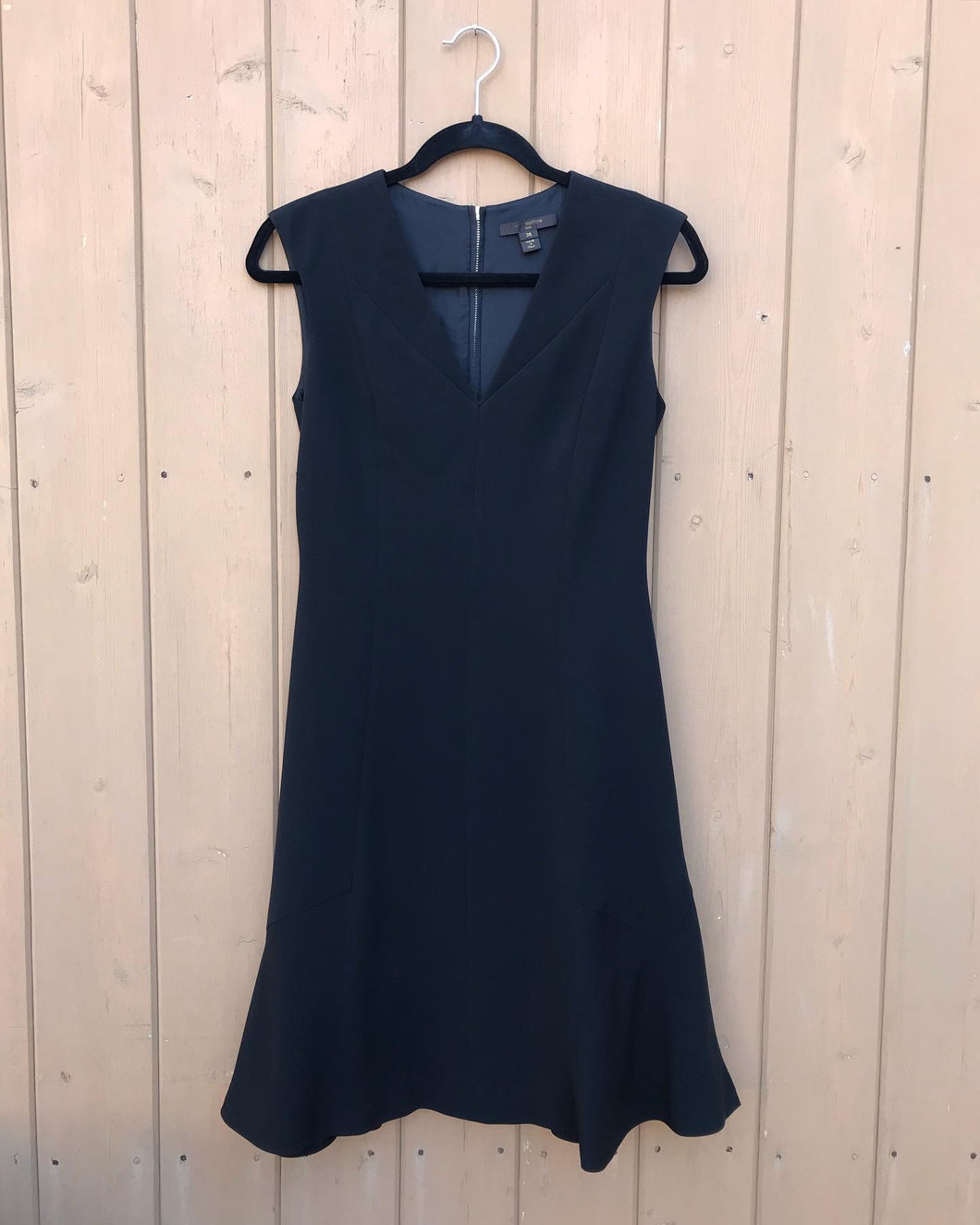 LOUIS VUITTON S’less V-Neck A-Line Midi Dress